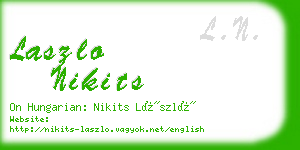 laszlo nikits business card